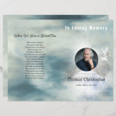 葬儀プログラムパンフレットテンプレート (正面/裏面)