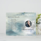 葬儀プログラムパンフレットテンプレート (スタンド正面)