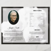 葬儀プログラムパンフレットテンプレート (裏面)