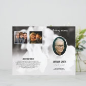 葬儀プログラムパンフレットテンプレート (スタンド正面)