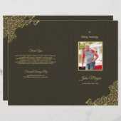 葬儀プログラムパンフレット (正面/裏面)