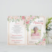 葬儀プログラムパンフレット |バラのサービス注文 (スタンド正面)