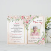 葬儀プログラムパンフレット |バラのサービス注文 (スタンド正面)