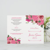 葬儀プログラムフライヤーのサービスの順序 (スタンド正面)