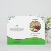 葬儀プログラムフライヤーのサービスの順序 (スタンド正面)