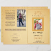 葬儀プログラムフライヤーテンプレート (正面/裏面)