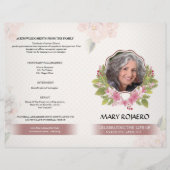 葬儀プログラムフライヤー (正面)