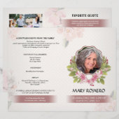 葬儀プログラムフライヤー (正面/裏面)