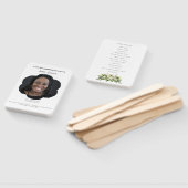 葬儀プログラム扇子 精神的で慰めとなる ハンドファン (組立なし)