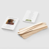 葬儀プログラム扇子 精神的で慰めとなる ハンドファン (組立なし)