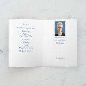 葬儀プログラム詩編23渓谷を歩く プログラム (内部)