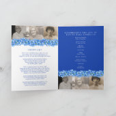 葬儀プログラム青忘れメではなく花 プログラム (内部)