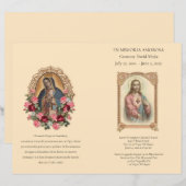 葬儀プログラム (正面/裏面)