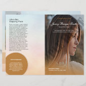 葬儀プログラム テンプレート (正面/裏面)