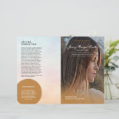 葬儀プログラム テンプレート (スタンド正面)