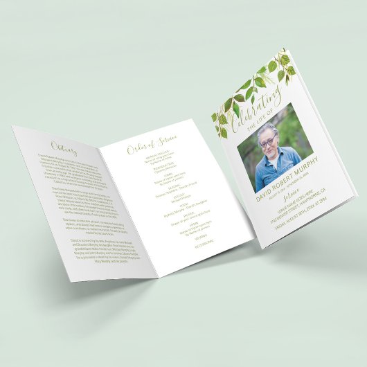 葬儀プログラム |モダンサービスの順序 プログラム