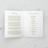 葬儀プログラム |モダンサービスの順序 プログラム (内部)