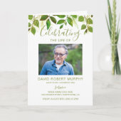 葬儀プログラム |モダンサービスの順序 プログラム (正面)