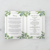 葬儀プログラム – ユーカリ離れデザイン プログラム (内部)