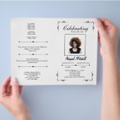 葬儀プログラム |祝の人生 | FP0020 チラシ (手)