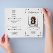 葬儀プログラム |祝の旅 チラシ (手)