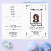 葬儀プログラム |祝の旅 チラシ (シングル)