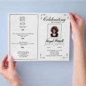 葬儀プログラム |祝の旅 | FP0001 チラシ (手)