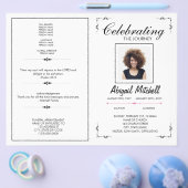 葬儀プログラム |祝の旅 | FP0001 チラシ (シングル)