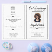 葬儀プログラム |祝の旅 | FP0001 チラシ (シングル)