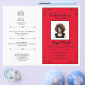 葬儀プログラム |祝の旅 | FP0007 チラシ (シングル)