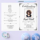 葬儀プログラム |祝の旅 | FP0017 チラシ (シングル)