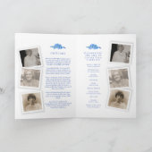 葬儀プログラ忘れムの青い目の写真 プログラム (内部)