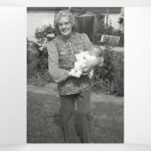 葬儀プログラ忘れムパープル 三つ折りプログラム (内部中)