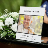 葬儀ホワイトブラック写真記念披露宴 台座サイン