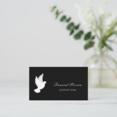 葬儀ホームサービス白黒QRコード 名刺 (スタンド正面)