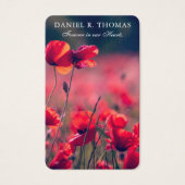 葬儀ポピー記念祈りの言葉共感表 (正面)