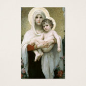 葬儀マドンナのバラ祈りの言葉同情カード (正面)
