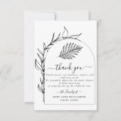 葬儀ミニマルサンキューカード サンキューカード (正面)