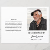 葬儀ミニマルプログラムテンプレート (正面)