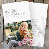 葬儀ミニマルモダンリストシック写真 名刺