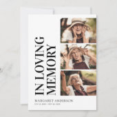 葬儀メモリアルサービス3写真 招待状 (正面)