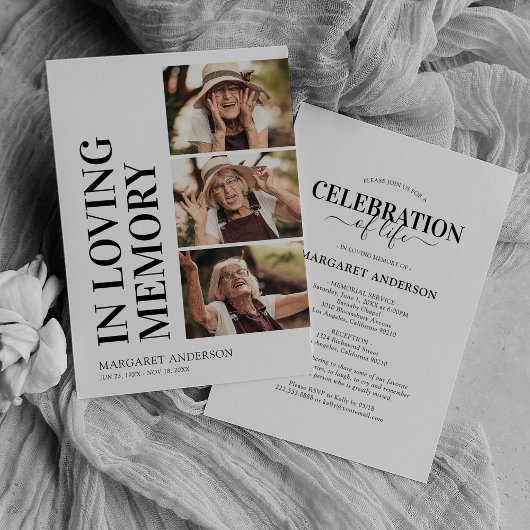 葬儀メモリアルサービス3写真 招待状