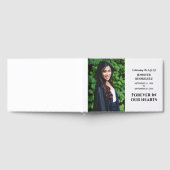 葬儀モダンのカスタムハート写真 ゲストブック (全面)