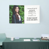 葬儀モダンのカスタムハート写真 横断幕 (トレードショー)