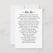 葬儀モダンカスタム3写真記念祈りの言葉カード (裏面)