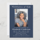 葬儀モダン写真 |生命のお祝い ミニマル 招待状 (正面)