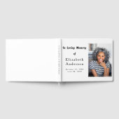 葬儀モダン写真 | Loving Memoryミニマリスト ゲストブック (全面)