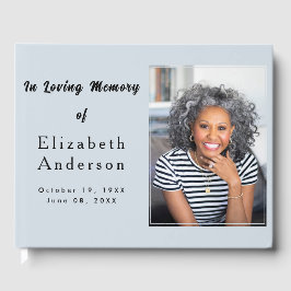 葬儀モダン写真 | Loving Memoryミニマリスト ゲストブック