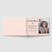 葬儀モダン写真 | Loving Memoryミニマリスト ゲストブック (全面)