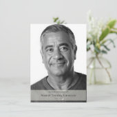 葬儀モダン悔やみや弔慰 サンキューカード (スタンド正面)